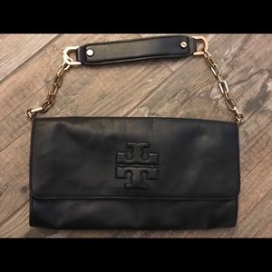 Black shoulder/clutch bag